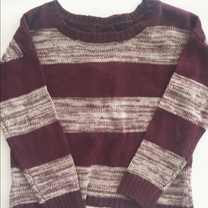 Small Burgundy striped sweater